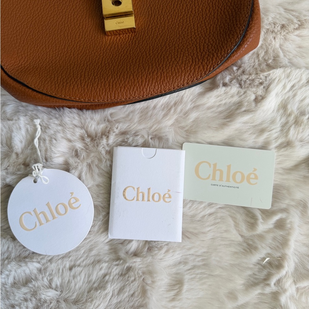 Chloé Tan Leather Shoulder Bag - Tan